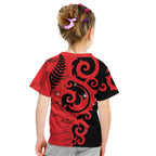 New Zealand Matariki Kid T Shirt Maori New Year Koru Pattern