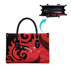 New Zealand Matariki Leather Bag Maori New Year Koru Pattern