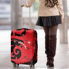 New Zealand Matariki Luggage Cover Maori New Year Koru Pattern