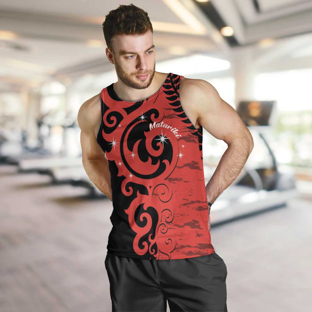 New Zealand Matariki Men Tank Top Maori New Year Koru Pattern