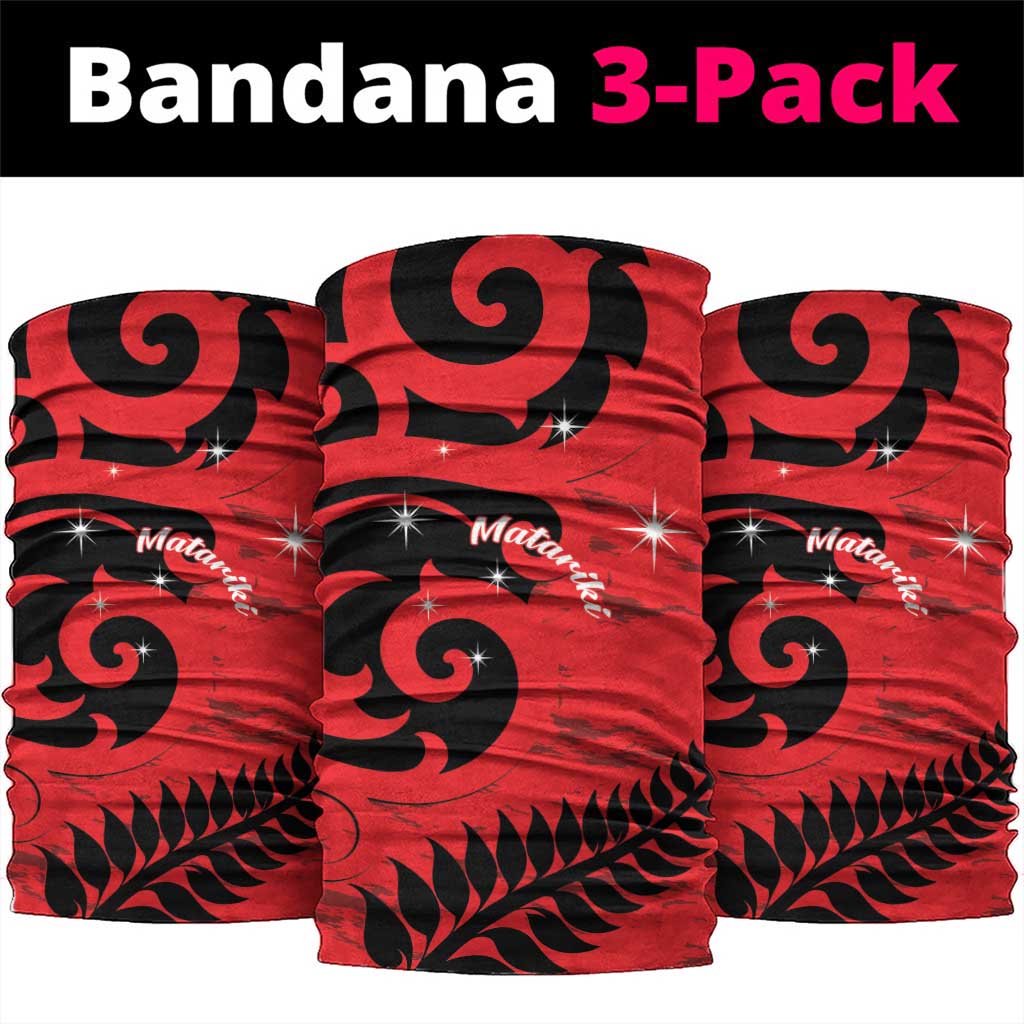 New Zealand Matariki Neck Gaiter Maori New Year Koru Pattern