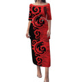 New Zealand Matariki Puletasi Maori New Year Koru Pattern