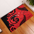 New Zealand Matariki Rubber Doormat Maori New Year Koru Pattern