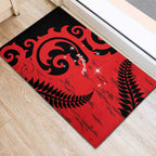 New Zealand Matariki Rubber Doormat Maori New Year Koru Pattern