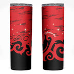 New Zealand Matariki Skinny Tumbler Maori New Year Koru Pattern