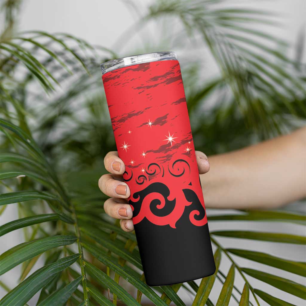 New Zealand Matariki Skinny Tumbler Maori New Year Koru Pattern