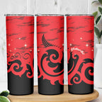 New Zealand Matariki Skinny Tumbler Maori New Year Koru Pattern