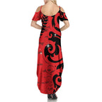 New Zealand Matariki Summer Maxi Dress Maori New Year Koru Pattern