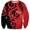 New Zealand Matariki Sweatshirt Maori New Year Koru Pattern