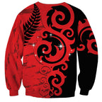 New Zealand Matariki Sweatshirt Maori New Year Koru Pattern