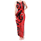 New Zealand Matariki Tank Maxi Dress Maori New Year Koru Pattern