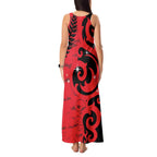 New Zealand Matariki Tank Maxi Dress Maori New Year Koru Pattern