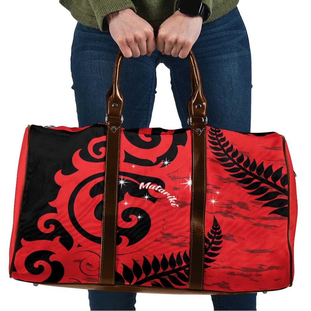 New Zealand Matariki Travel Bag Maori New Year Koru Pattern