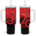 New Zealand Matariki Tumbler With Handle Maori New Year Koru Pattern