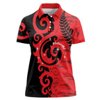New Zealand Matariki Women Polo Shirt Maori New Year Koru Pattern