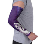 New Zealand Matariki Arm Sleeves Maori Manaia Galaxy Silver Fern Purple Color
