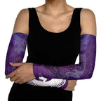 New Zealand Matariki Arm Sleeves Maori Manaia Galaxy Silver Fern Purple Color