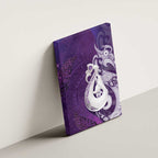 New Zealand Matariki Canvas Wall Art Maori Manaia Galaxy Silver Fern Purple Color