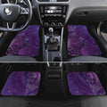 New Zealand Matariki Car Mats Maori Manaia Galaxy Silver Fern Purple Color