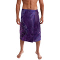 New Zealand Matariki Lavalava Maori Manaia Galaxy Silver Fern Purple Color