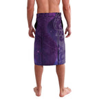 New Zealand Matariki Lavalava Maori Manaia Galaxy Silver Fern Purple Color