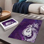 New Zealand Matariki Puzzle Maori Manaia Galaxy Silver Fern Purple Color