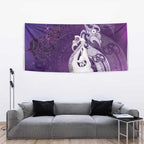 New Zealand Matariki Tapestry Maori Manaia Galaxy Silver Fern Purple Color