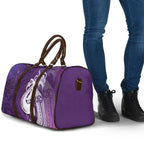 New Zealand Matariki Travel Bag Maori Manaia Galaxy Silver Fern Purple Color