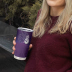 New Zealand Matariki Tumbler Cup Maori Manaia Galaxy Silver Fern Purple Color
