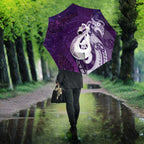 New Zealand Matariki Umbrella Maori Manaia Galaxy Silver Fern Purple Color