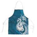 New Zealand Matariki Apron Maori Manaia Galaxy Silver Fern Blue Color
