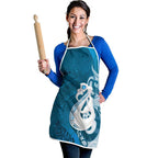 New Zealand Matariki Apron Maori Manaia Galaxy Silver Fern Blue Color