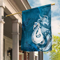 New Zealand Matariki Garden Flag Maori Manaia Galaxy Silver Fern Blue Color