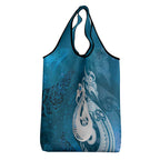 New Zealand Matariki Grocery Bag Maori Manaia Galaxy Silver Fern Blue Color