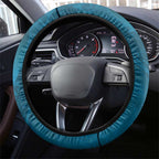 New Zealand Matariki Steering Wheel Cover Maori Manaia Galaxy Silver Fern Blue Color