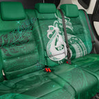 New Zealand Matariki Back Car Seat Cover Maori Manaia Galaxy Silver Fern Green Color