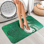 New Zealand Matariki Bathroom Set Maori Manaia Galaxy Silver Fern Green Color