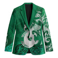 New Zealand Matariki Blazer Maori Manaia Galaxy Silver Fern Green Color
