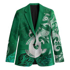 New Zealand Matariki Blazer Maori Manaia Galaxy Silver Fern Green Color
