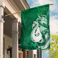 New Zealand Matariki Garden Flag Maori Manaia Galaxy Silver Fern Green Color