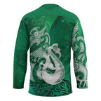 New Zealand Matariki Hockey Jersey Maori Manaia Galaxy Silver Fern Green Color