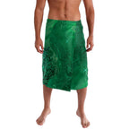 New Zealand Matariki Lavalava Maori Manaia Galaxy Silver Fern Green Color