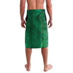 New Zealand Matariki Lavalava Maori Manaia Galaxy Silver Fern Green Color