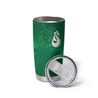 New Zealand Matariki Tumbler Cup Maori Manaia Galaxy Silver Fern Green Color