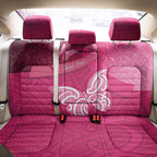 New Zealand Breast Cancer Awareness Back Car Seat Cover Pink Ribbon Butterfly Maori Pattern