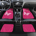 New Zealand Breast Cancer Awareness Car Mats Pink Ribbon Butterfly Maori Pattern