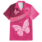 New Zealand Breast Cancer Awareness Hawaiian Shirt Pink Ribbon Butterfly Maori Pattern