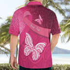 New Zealand Breast Cancer Awareness Hawaiian Shirt Pink Ribbon Butterfly Maori Pattern