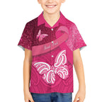 New Zealand Breast Cancer Awareness Hawaiian Shirt Pink Ribbon Butterfly Maori Pattern