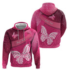 New Zealand Breast Cancer Awareness Hoodie Pink Ribbon Butterfly Maori Pattern